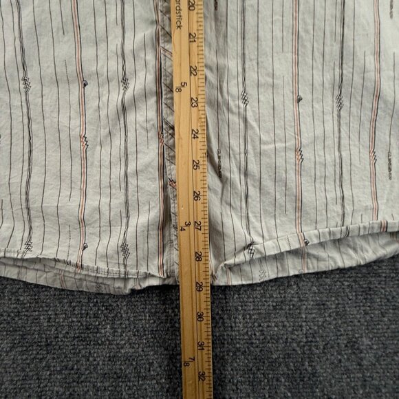 Quiksilver Button Up Shirt Short Sleeve Men Skate Surf Striped Colorful XL Point - Picture 4 of 14